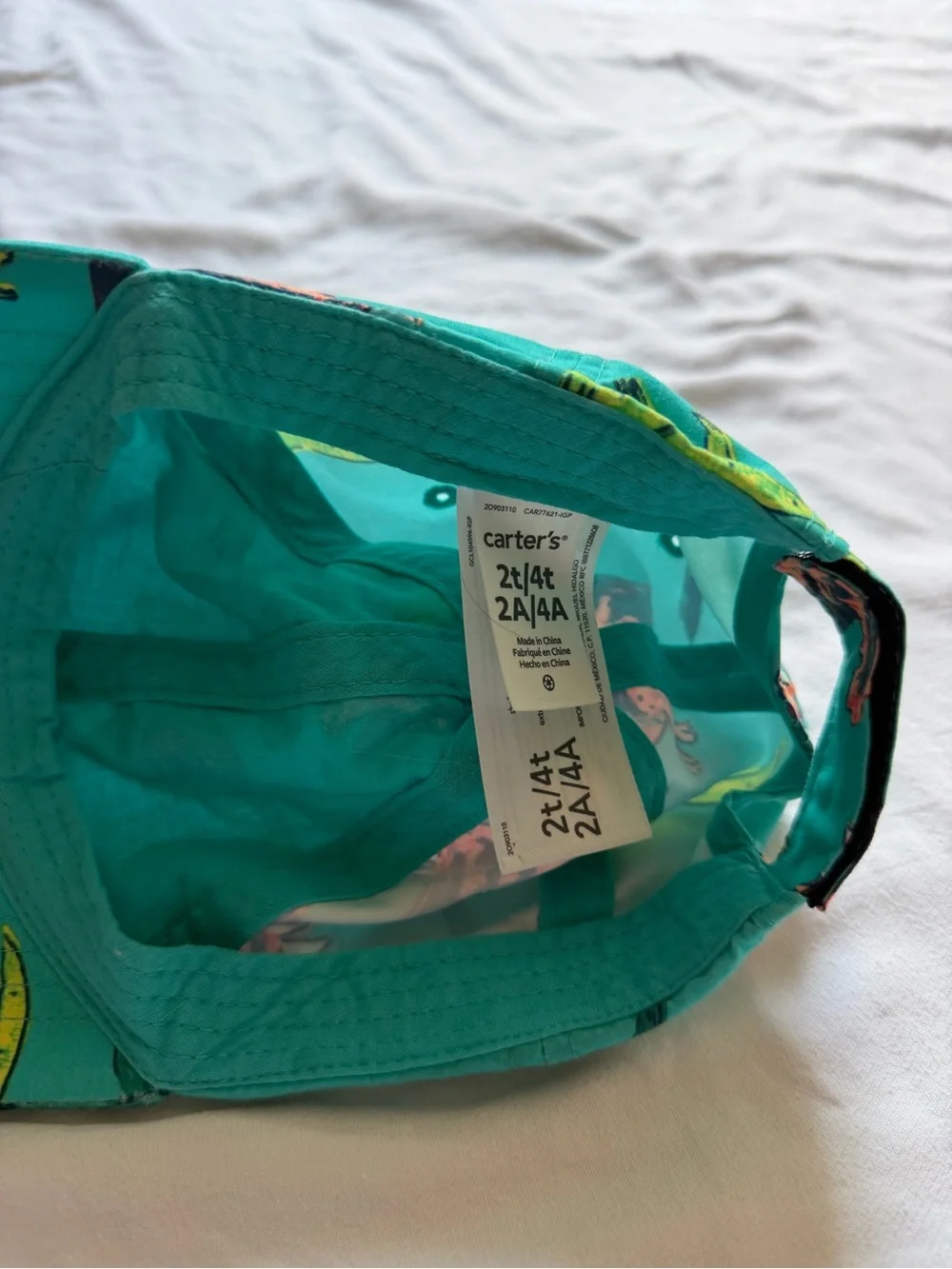 Carters bright teal